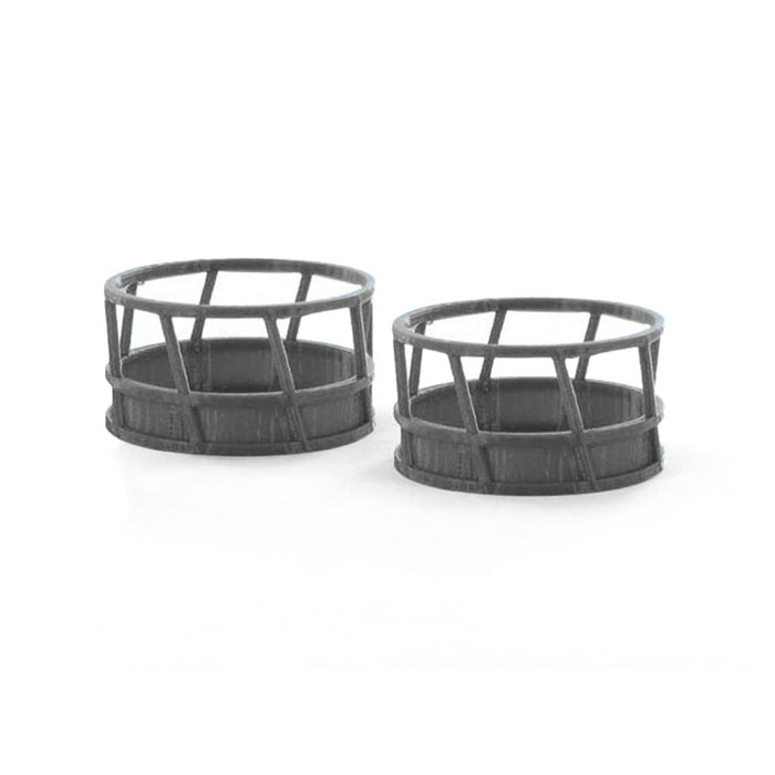 1/64 Gray Hay Feeder, 2 Pack, 3D Printed