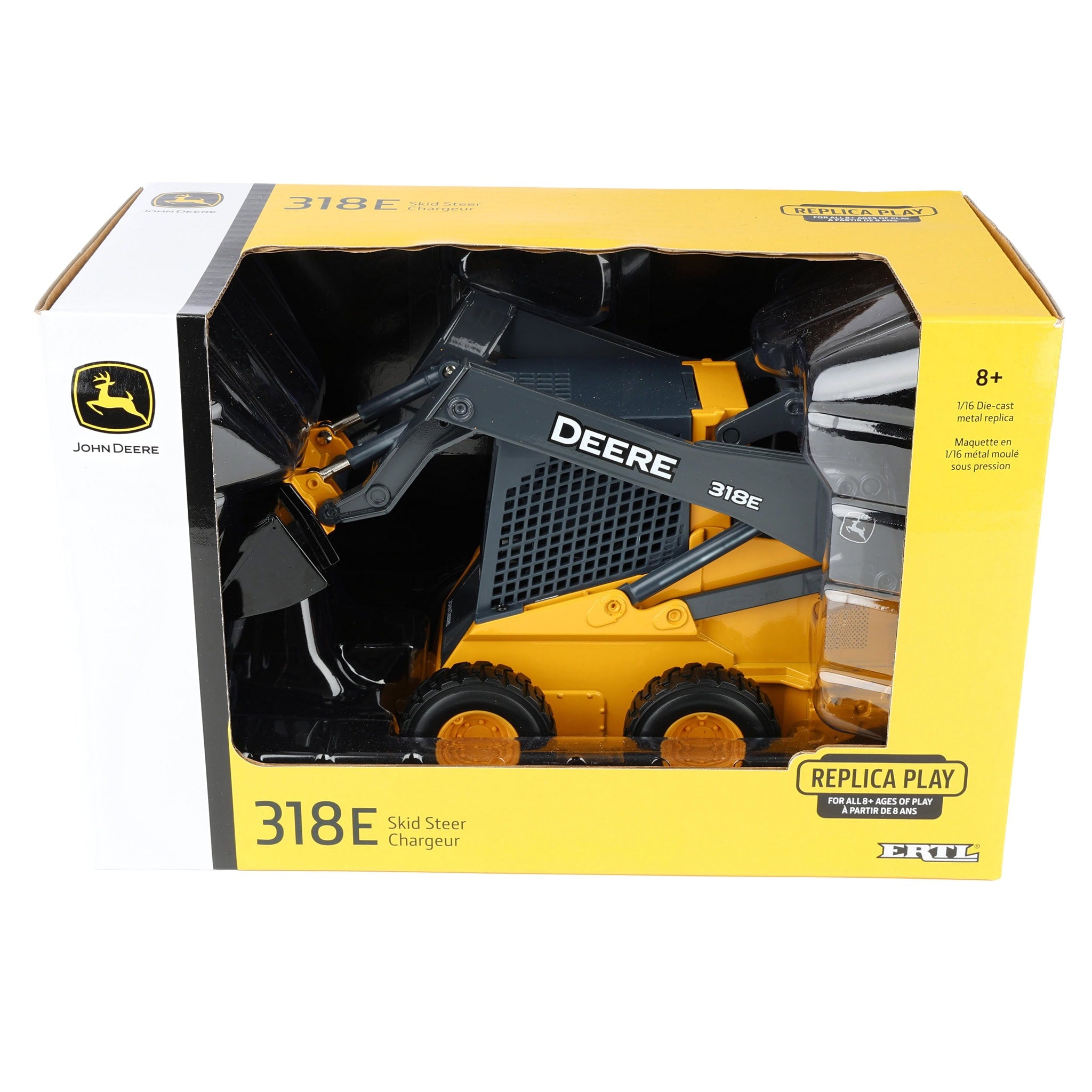 1/16 John Deere 318E Skid Steer Loader, ERTL Replica Play