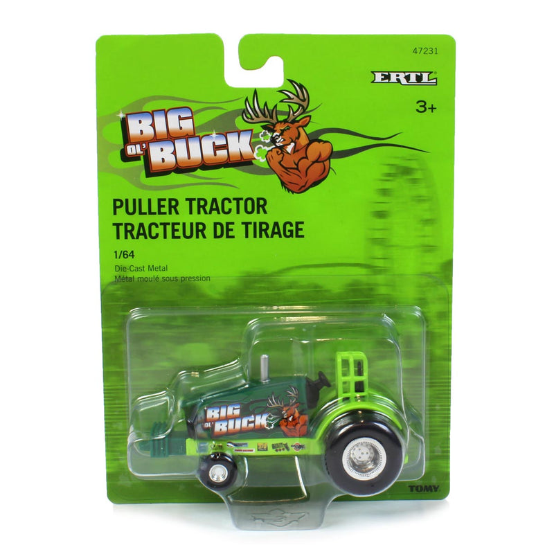1/64 Big Ol Buck Green Pulling Tractor by ERTL