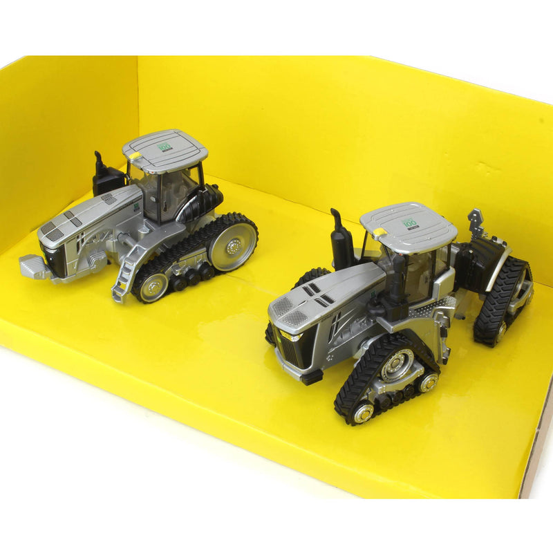 1/64 Limited Edition 100 Years Silver and Black John Deere 9470RX and 8370RT Two Piece Set