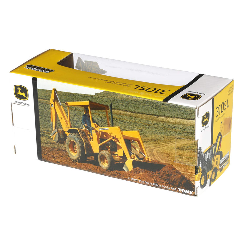 Gold Chrome ~ 1/50 John Deere 310SL Backhoe Loader, ERTL Prestige Collection