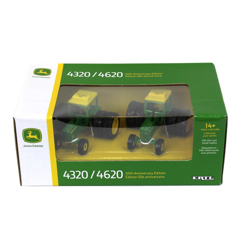 1/64 John Deere 4320 & 4620 50th Anniversary Tractor Set by ERTL