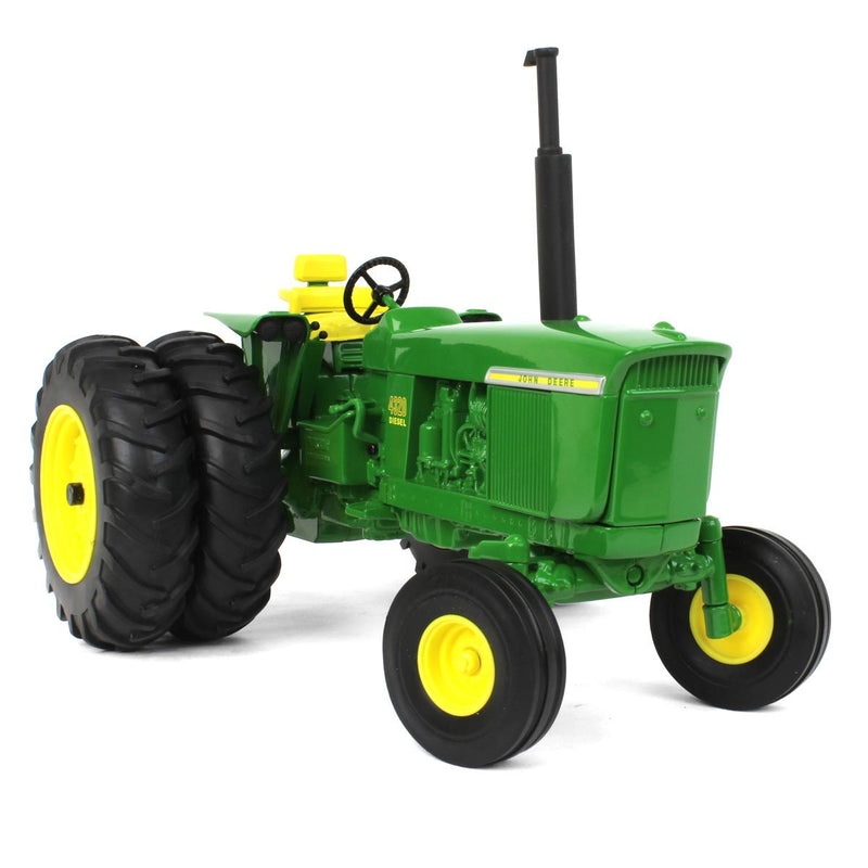 (B&D) 1/16 John Deere 4320 Tractor with Wide Front, Rear Duals & Fenders by ERTL - Damaged Item, Loose (No Box)