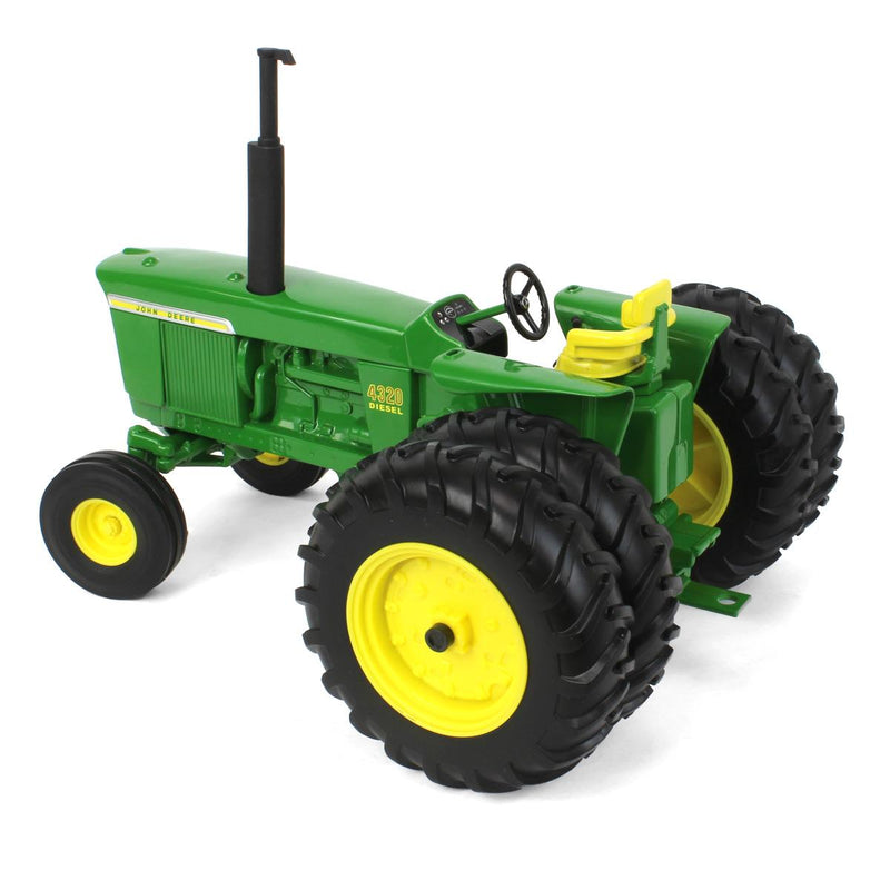 (B&D) 1/16 John Deere 4320 Tractor with Wide Front, Rear Duals & Fenders by ERTL - Damaged Item, Loose (No Box)