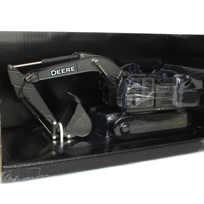 Gun Metal Chase Unit ~ 1/50 John Deere 345 P-Tier Excavator, ERTL Prestige Collection