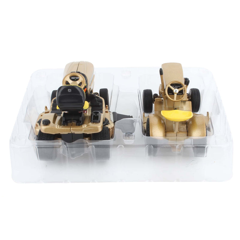 Gold Chase Unit ~ 1/16 John Deere 110 & X394 Lawn Tractor Set, ERTL Prestige Collection 60th Anniversary