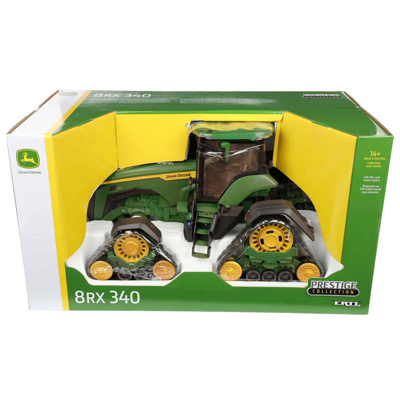 Dusty Painted Chase Unit ~ 1/16 John Deere 8RX 340 with Tracks, ERTL Prestige Collection