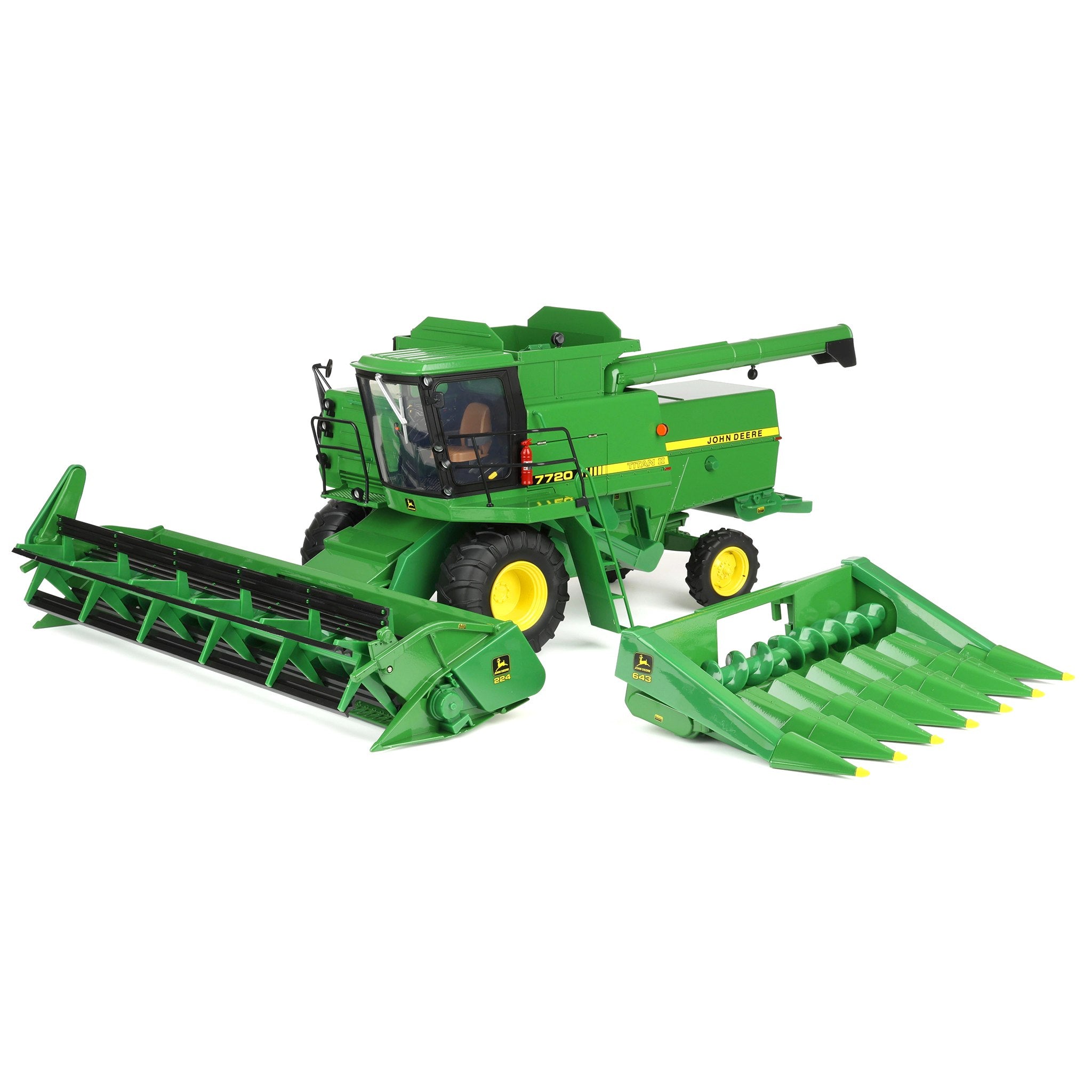 1/16 John Deere 7720 Titan II Combine with Corn Head & Grain Head
