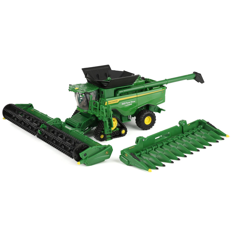 1/64 John Deere S7 900 Combine with Corn & Grain Heads by ERTL, 2025 Farm Show One Time Production