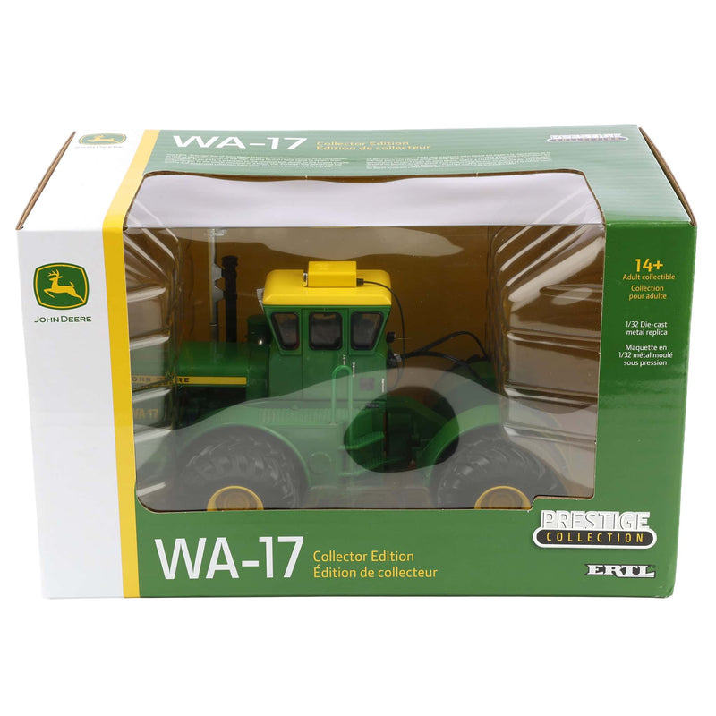 (B&D) 1/32 John Deere Wagner WA-17 4WD with Front & Rear Duals, ERTL Prestige Collection - Damaged Box