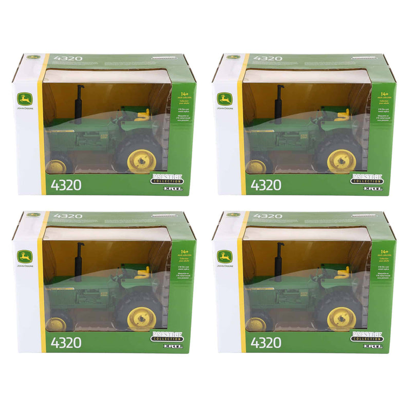 Sealed Case of 4 ~ 1/16 John Deere 4320 Tractor with FWA, ERTL Prestige
