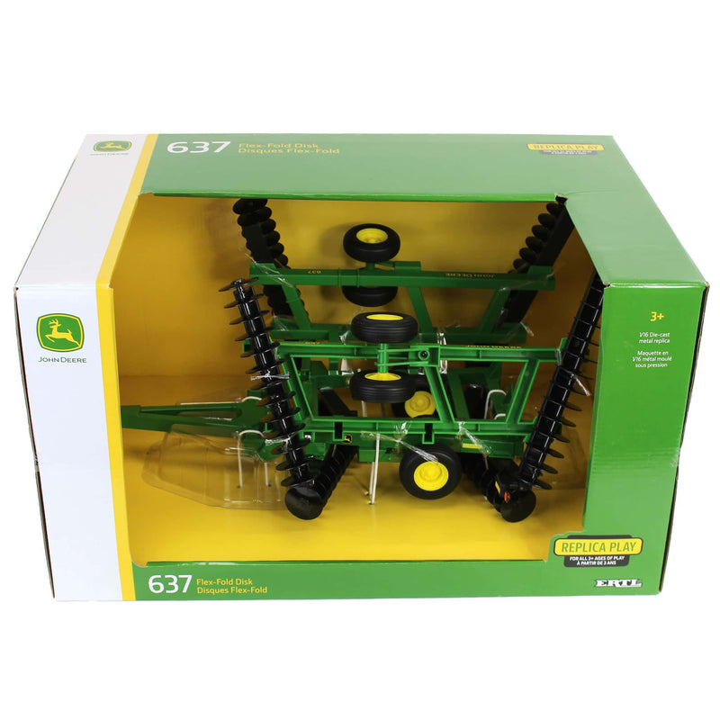 1/16 John Deere 637 Flex Fold Disk, ERTL Replica Play