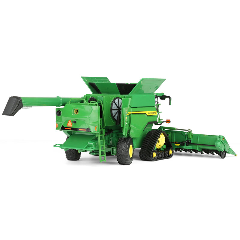 (B&D) 1/32 John Deere S7 900 Tracked Combine with Corn & Grain Heads, ERTL Prestige - Damaged Box
