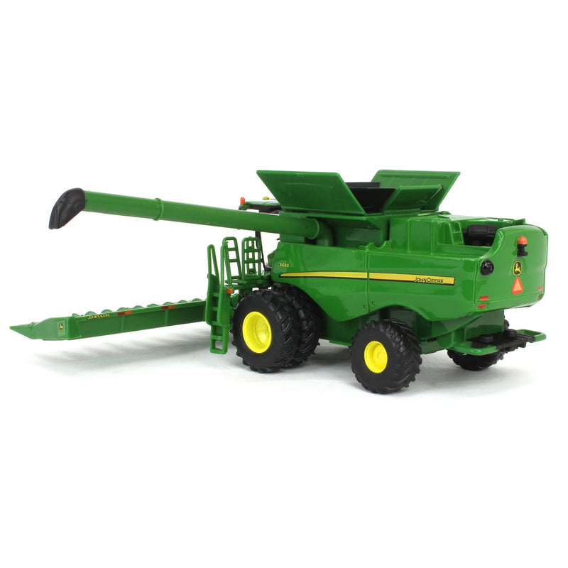 1/64 John Deere S680 Combine with Corn Head & Grain Head, ERTL Prestige Collection