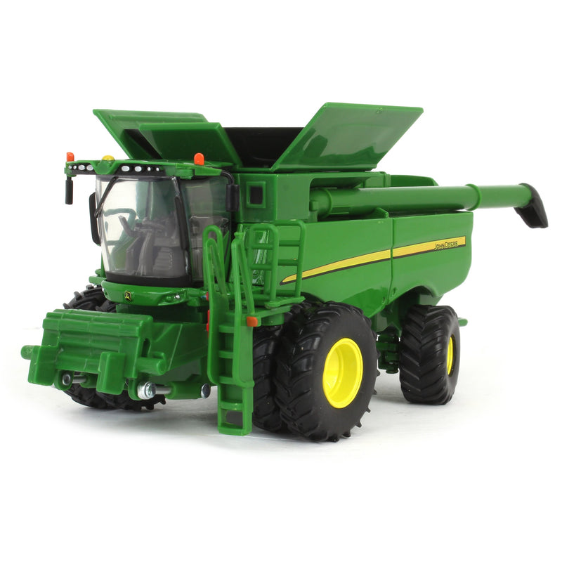 1/64 John Deere S680 Combine with Corn Head & Grain Head, ERTL Prestige Collection