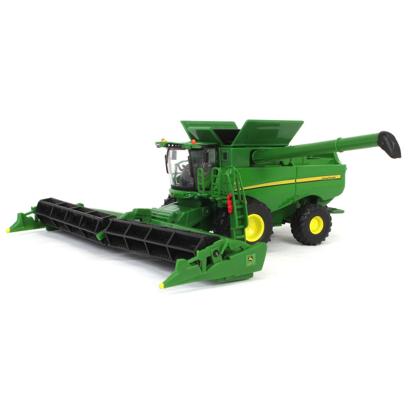1/64 John Deere S680 Combine with Corn Head & Grain Head, ERTL Prestige Collection