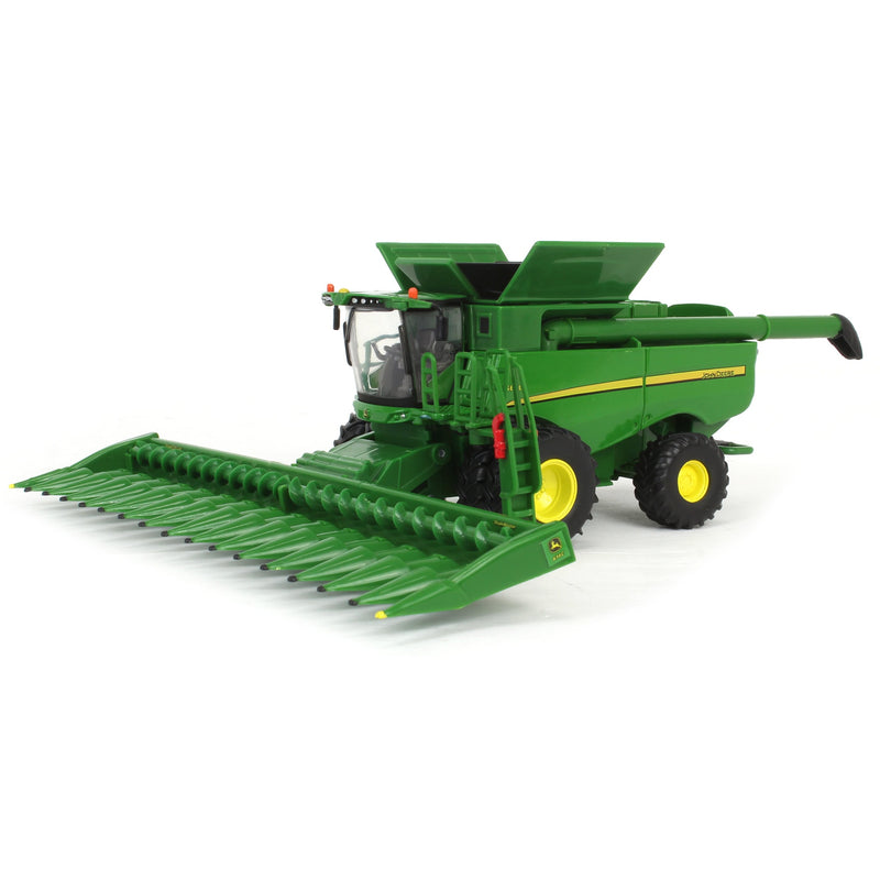1/64 John Deere S680 Combine with Corn Head & Grain Head, ERTL Prestige Collection