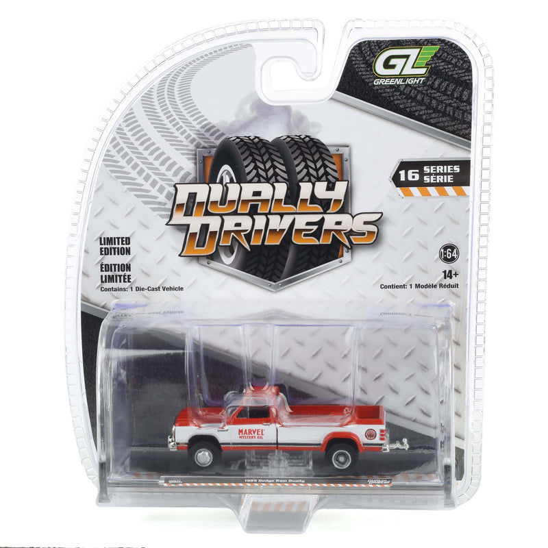 1/64 1989 Dodge Ram Dually, Marvel Mystery Oil, Dually Drivers Series 16