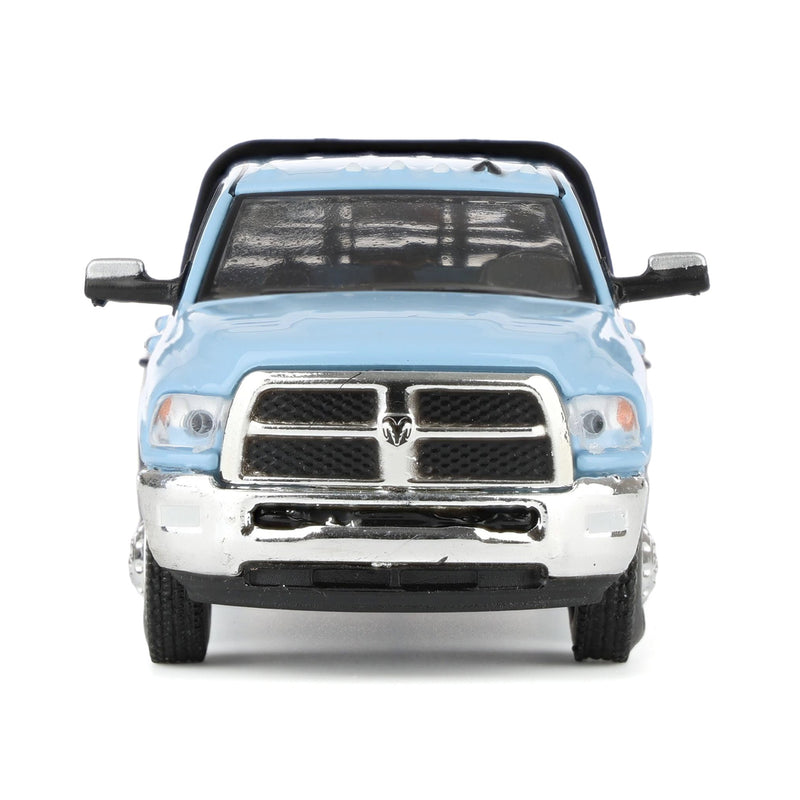 1/64 2018 Ram 3500 Dually Flatbed, Robin’s Egg Blue, Dually Drivers Series 16