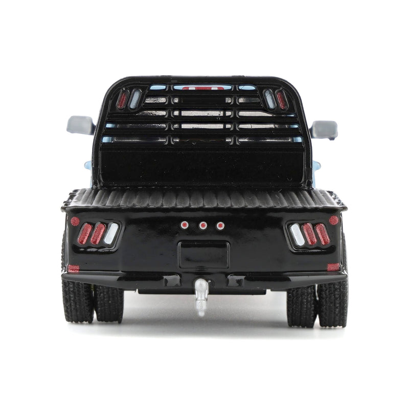 1/64 2018 Ram 3500 Dually Flatbed, Robin’s Egg Blue, Dually Drivers Series 16