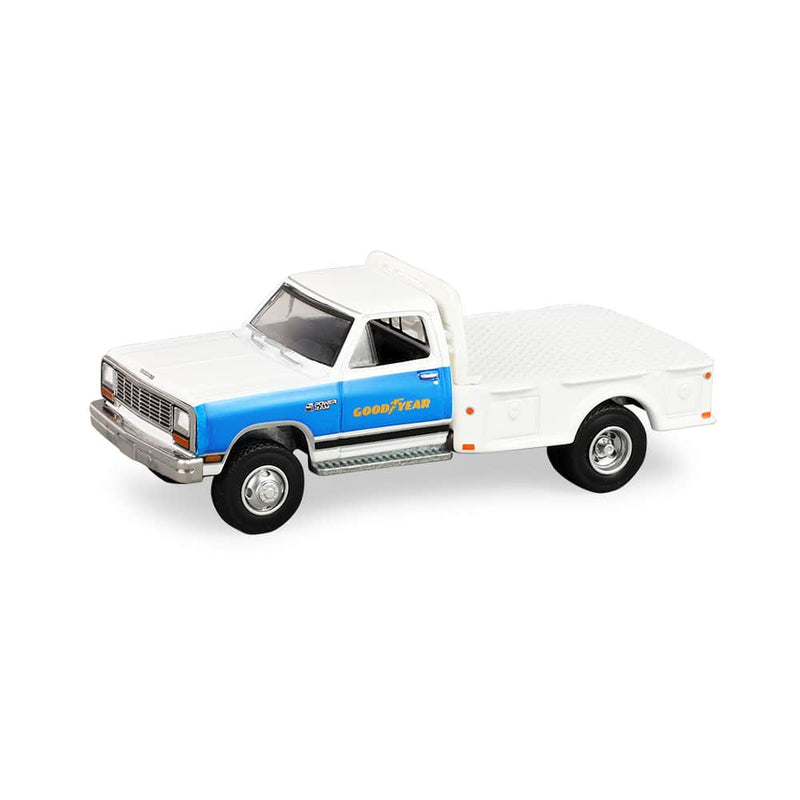 1/64 1981 Dodge Ram W350 Power Ram Dually Flatbed, Goodyear, Dually Drivers Series 17