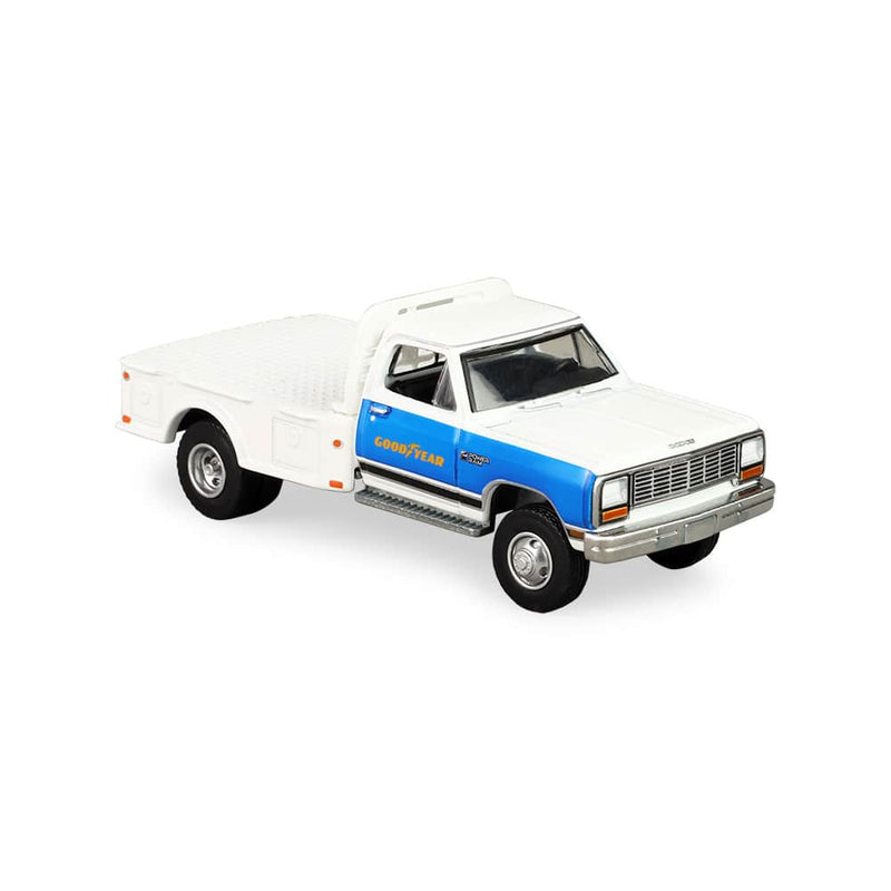 1/64 1981 Dodge Ram W350 Power Ram Dually Flatbed, Goodyear, Dually Drivers Series 17