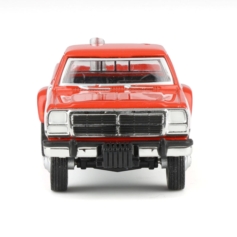 1/64 1993 Dodge Ram D350 Dually, Red & White with Exhaust + Bumper Weights, Dually Drivers Series 17