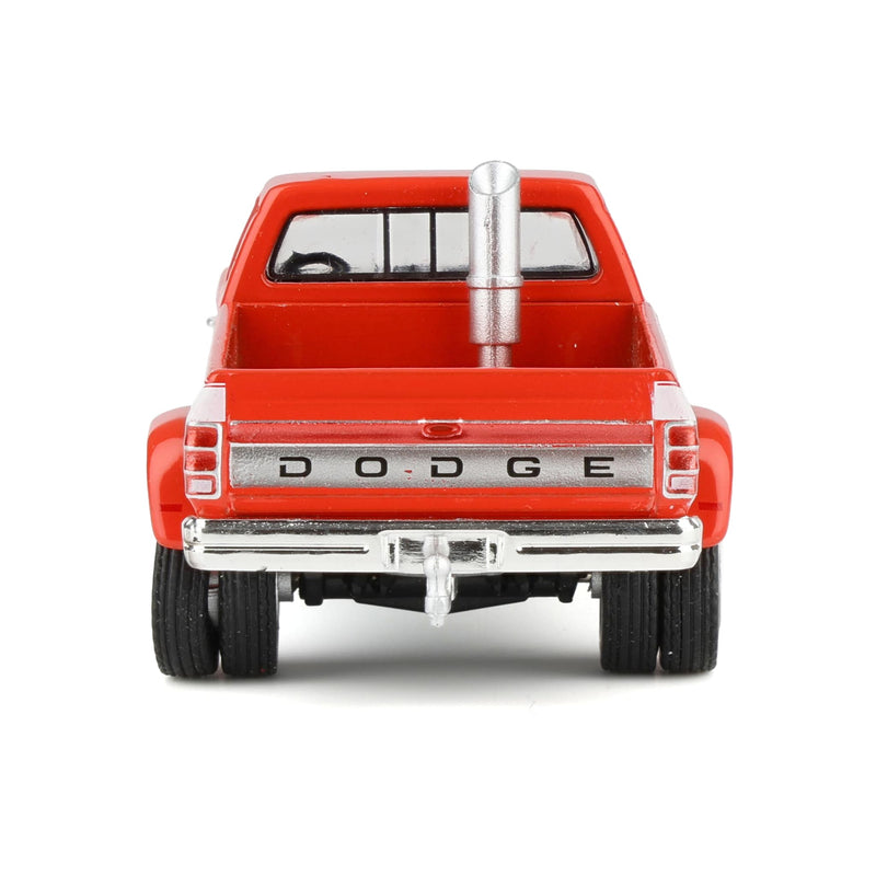 1/64 1993 Dodge Ram D350 Dually, Red & White with Exhaust + Bumper Weights, Dually Drivers Series 17