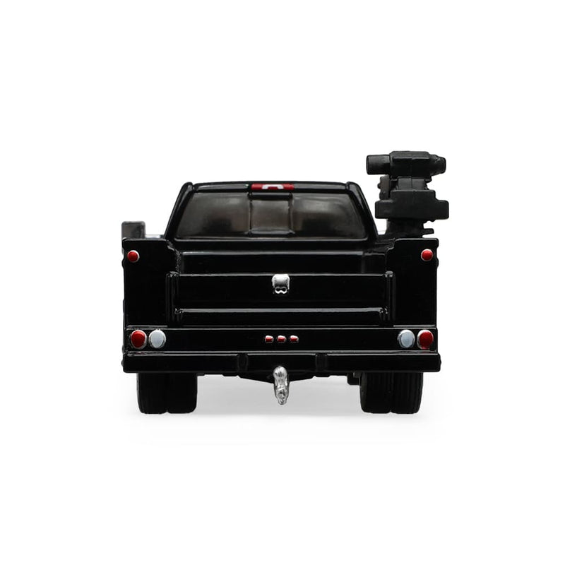 1/64 2016 Chevrolet Silverado 3500 Dually Crane Truck Black, The Dually Drivers Series 17 by GreenLight Collectibles