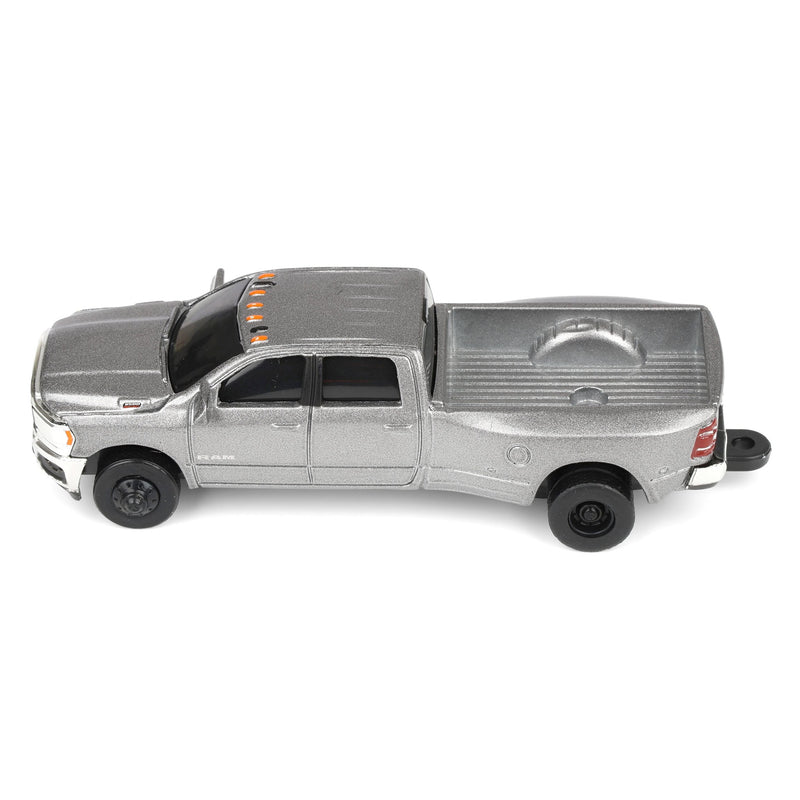 1/64 Silver RAM 3500 Dually Pickup Truck, ERTL Collect N Play