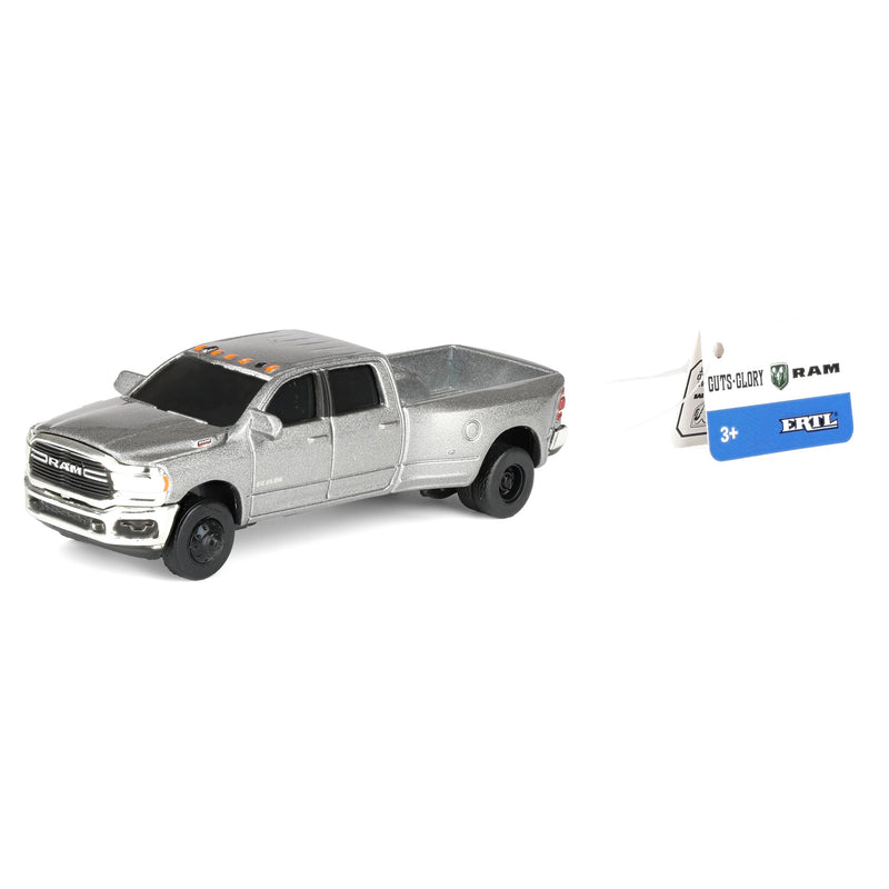 1/64 Silver RAM 3500 Dually Pickup Truck, ERTL Collect N Play