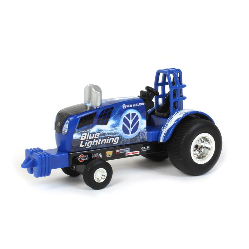 (B&D) 1/64 New Holland "Blue Lightning" Pulling Tractor by ERTL - Damaged Box
