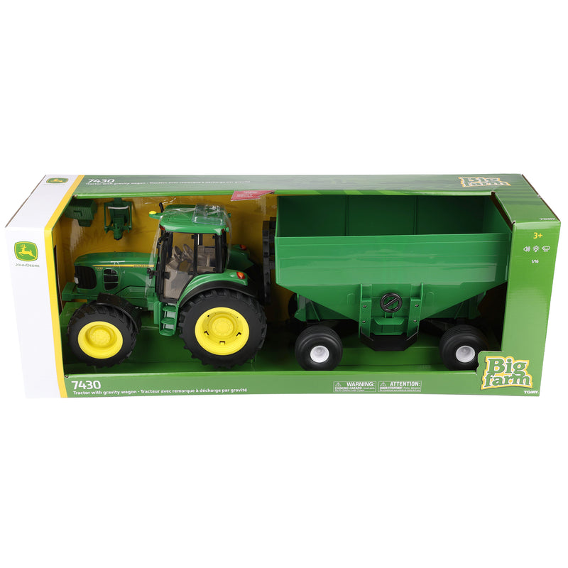1/16 Big Farm John Deere 7430 Tractor with Gravity Wagon