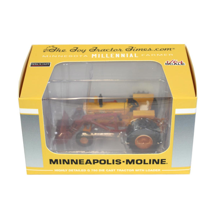 Chase Unit ~ 1/64 Millennial Farmer Minneapolis Moline G750 Wide Front with Westendorf Loader & Duals
