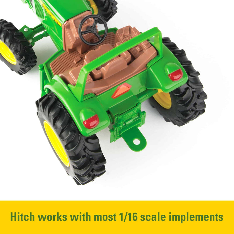 8 Inch John Deere Toy Tractor with MFD