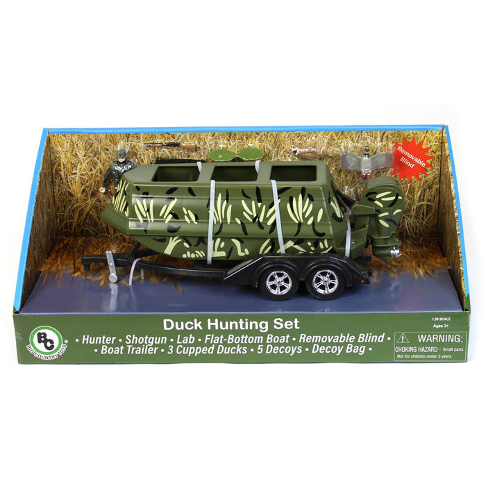 1/20 Duck Hunting Set with Boat, Hunter, Dog and Decoys by Big Country Toys