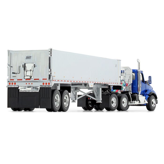 1/50 Kenworth T880, Blue, with East Genesis End Dump Trailer by First Gear