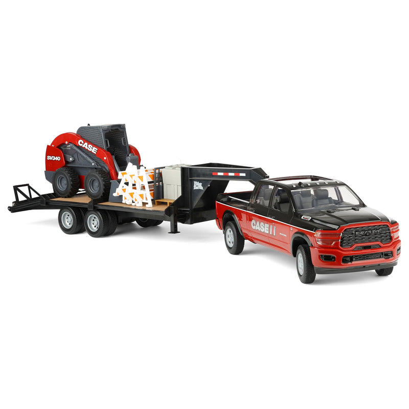 1/16 Case IH Ram Pickup Truck with Case SV340 Skid Loader, ERTL Big Farm