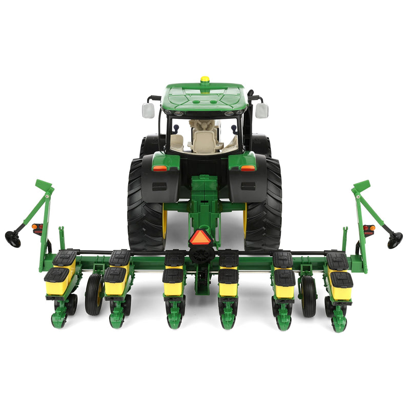 1/16 John Deere 6210R Toy Tractor with Lights & Sounds and 6 Row Planter, ERTL Big Farm