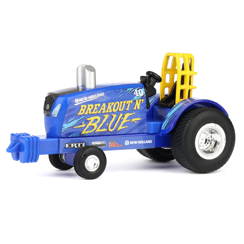 1/64 New Holland Pulling Tractor Toy, "Breakout N' Blue"