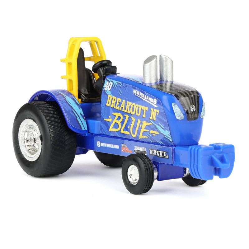 1/64 New Holland Pulling Tractor Toy, "Breakout N' Blue"
