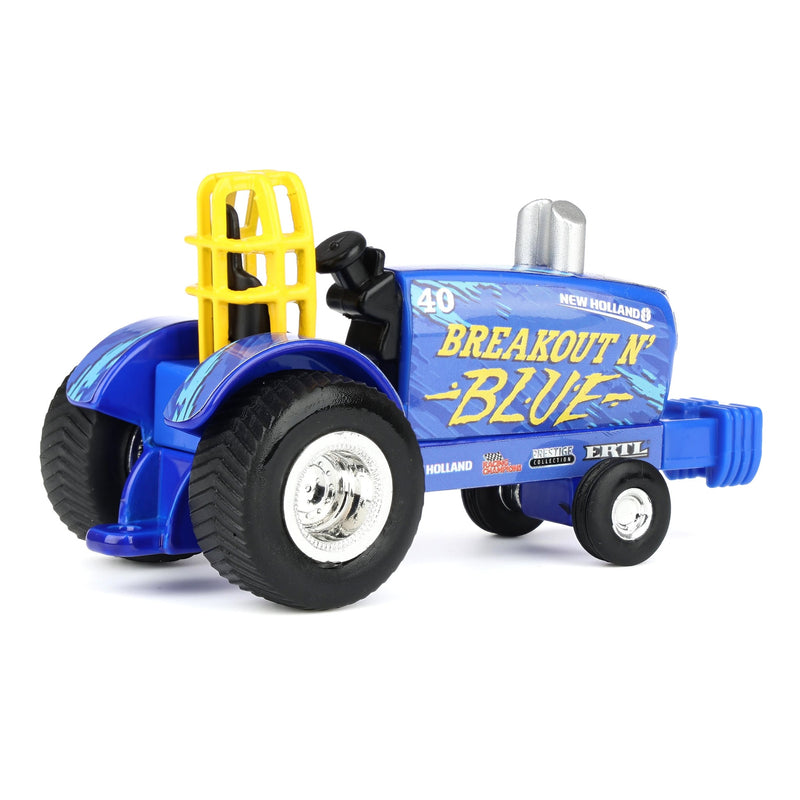 1/64 New Holland Pulling Tractor Toy, "Breakout N' Blue"