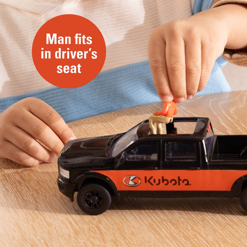 1/32 Kubota Skid Steer Loader Toy Set with Pickup Truck, Trailer, & Figure by ERTL