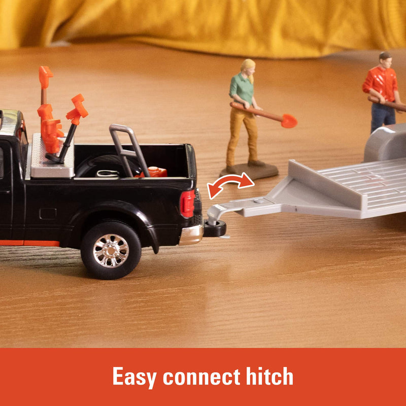 1/32 Kubota 15-Piece Lawn Care Playset with Pickup Truck, Trailer, Mower, & Accessories by ERTL