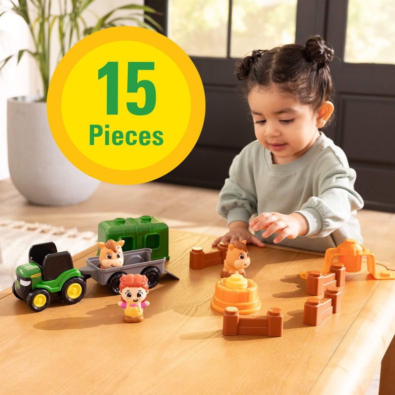 John Deere Build-A-Buddy Stackers 15-Piece Horse Set by ERTL