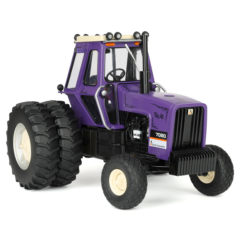 Set of 2: (1) Regular & (1) "Big Al" Purple Chase Unit ~ 1/16 Allis Chalmers 7080 Tractors with Duals, ERTL Prestige, 2026 Toy Tractor Times