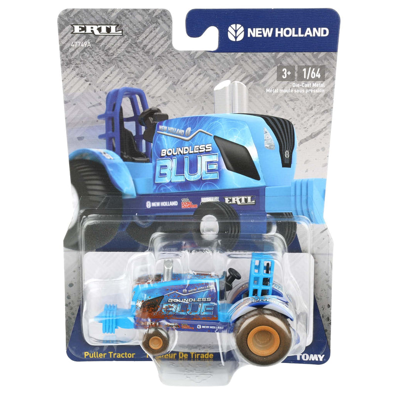 "Muddy" Chase Unit ~ 1/64 New Holland "Boundless Blue" Pulling Tractor by ERTL