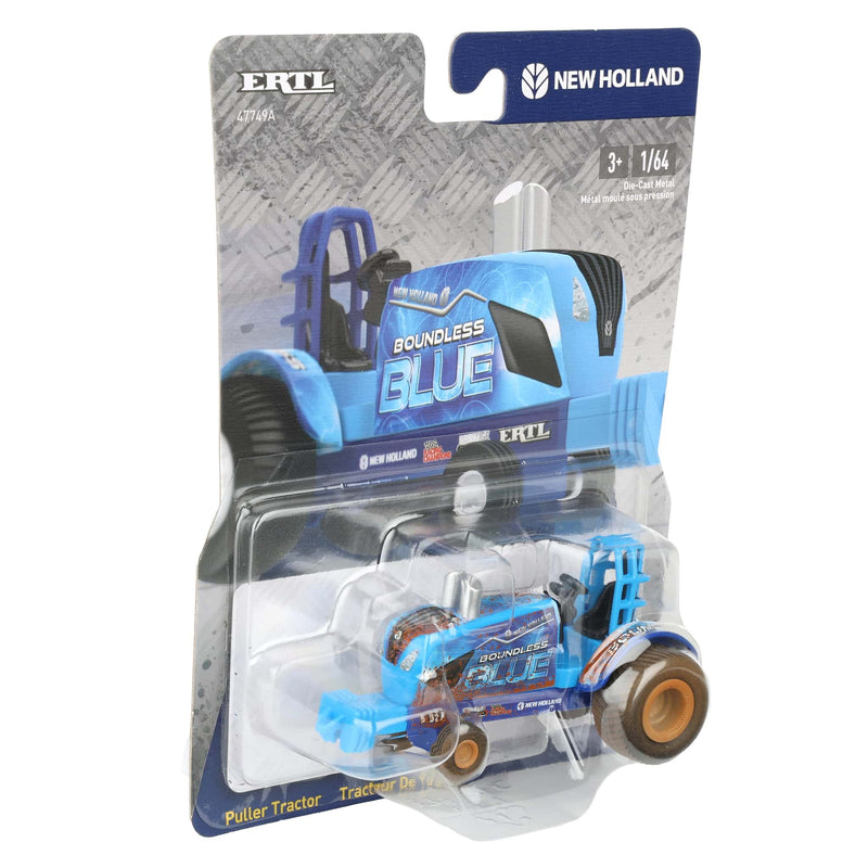 "Muddy" Chase Unit ~ 1/64 New Holland "Boundless Blue" Pulling Tractor by ERTL