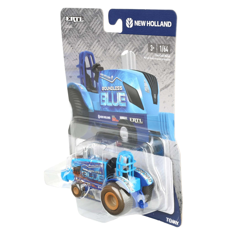 "Muddy" Chase Unit ~ 1/64 New Holland "Boundless Blue" Pulling Tractor by ERTL