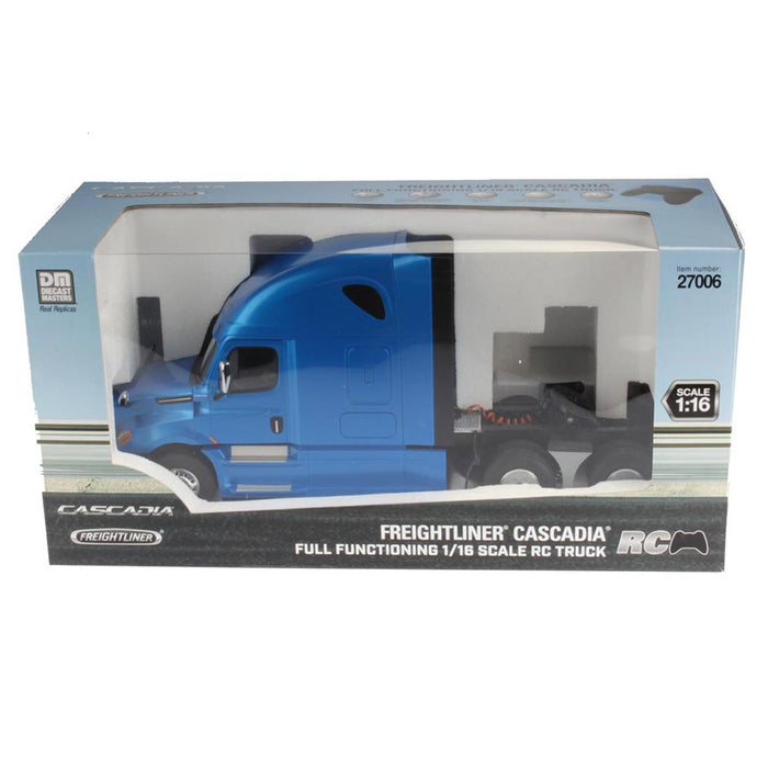 1/16 Radio Control Freightliner Cascadia Truck with Raised Roof Sleeper Cab, Made of Durable Plastic